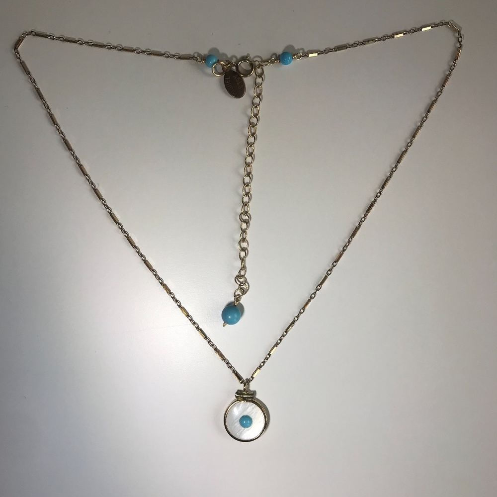 Miguel Ases Gold/Pearl Necklace (Retail: $220)